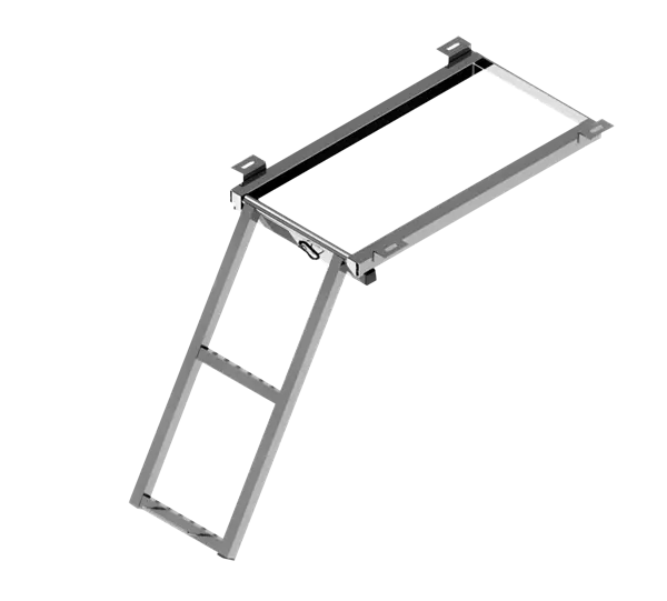 Sliding Ladder 2 Steps With Profile