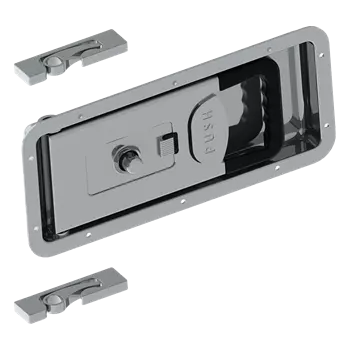 Reccessed Lock Big With Padlock Set