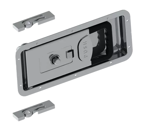 Reccessed Lock Big With Padlock Set