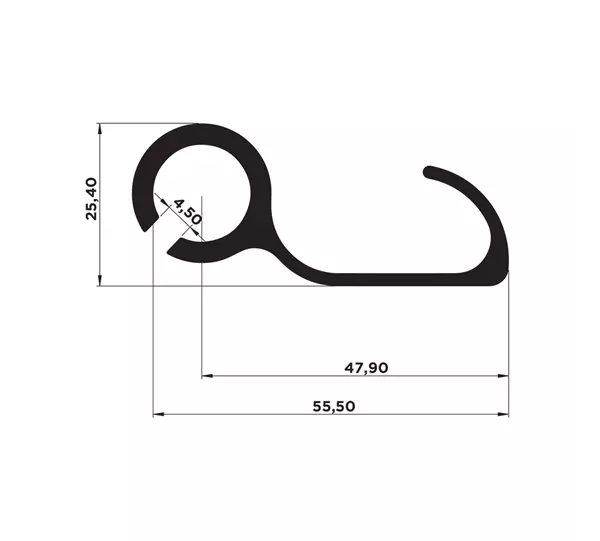 Curtain Tensioner Hook European Type